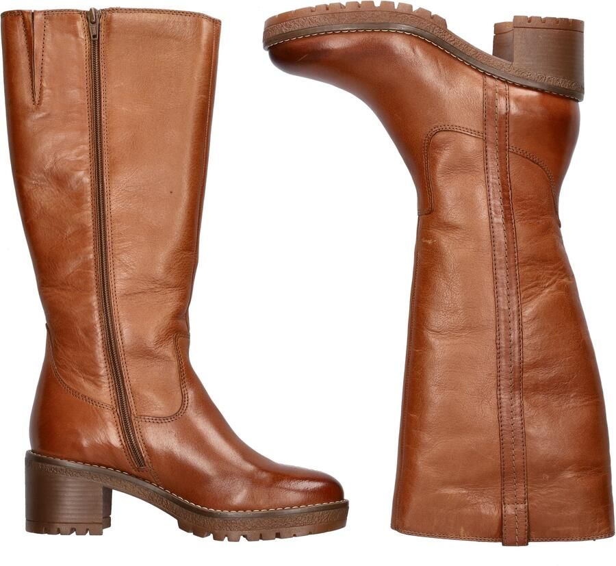 Nelson leren hoge laarzen cognac - Foto 4