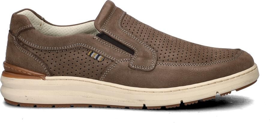 Nelson nubuck instappers taupe - Foto 3
