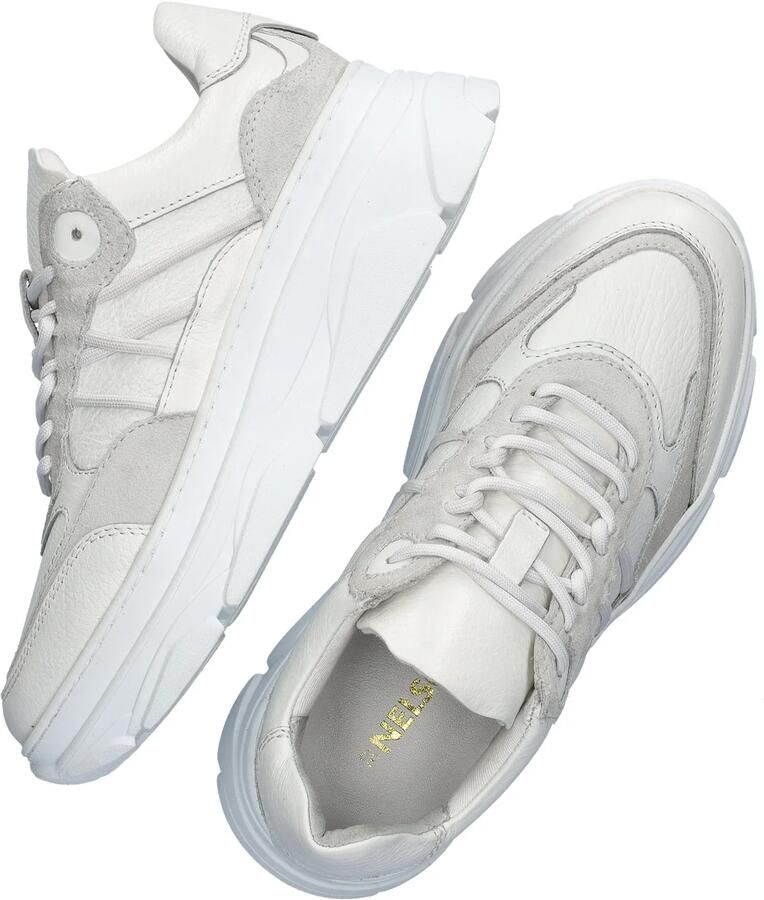 POELMAN leren sneaker met chunky zool Wit Leer Lage sneakers Dames - Foto 3