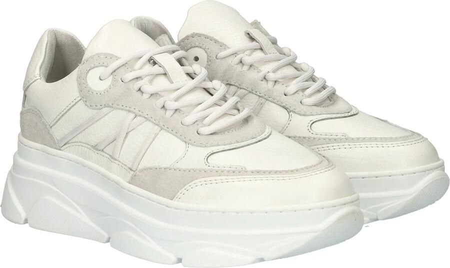POELMAN leren sneaker met chunky zool Wit Leer Lage sneakers Dames - Foto 4