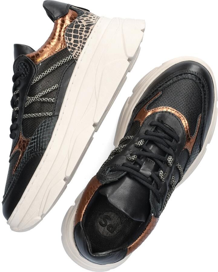 PS Poelman JANA Dames Sneakers Zwart Met Combinatie - Foto 4