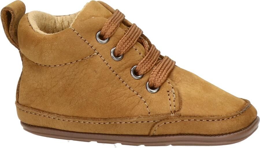 Nelson Kids nubuck babyschoenen cognac - Foto 2