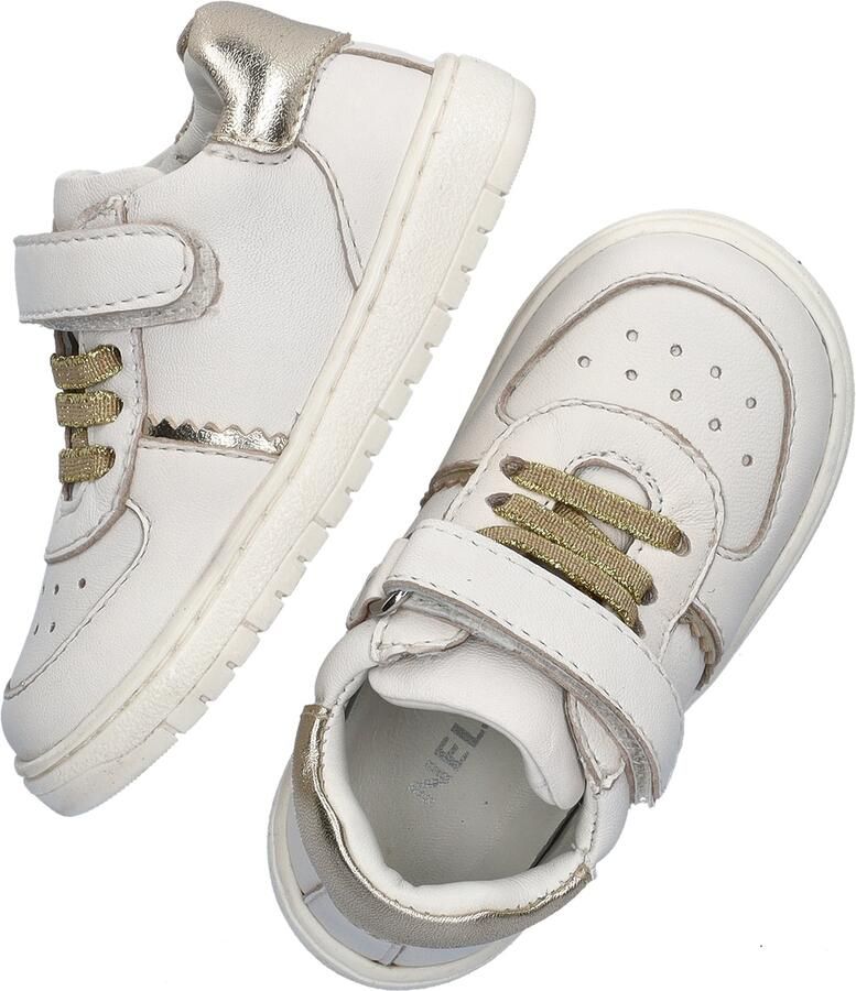 Nelson Kids leren sneakers wit goud Meisjes Leer Meerkleurig 21 - Foto 2