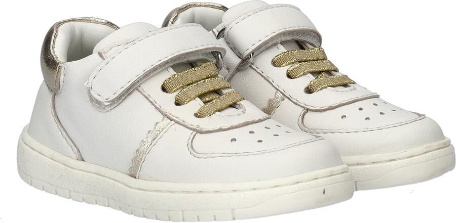 Nelson Kids leren sneakers wit goud Meisjes Leer Meerkleurig 21 - Foto 5