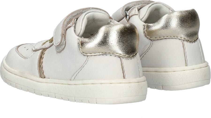 Nelson Kids leren sneakers wit goud Meisjes Leer Meerkleurig 21 - Foto 3