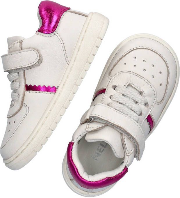 Nelson Kids leren sneakers wit roze Meisjes Leer Meerkleurig 20 - Foto 2
