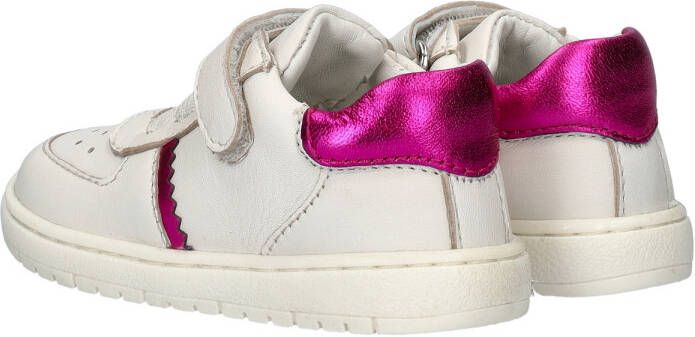 Nelson Kids leren sneakers wit roze Meisjes Leer Meerkleurig 20 - Foto 5