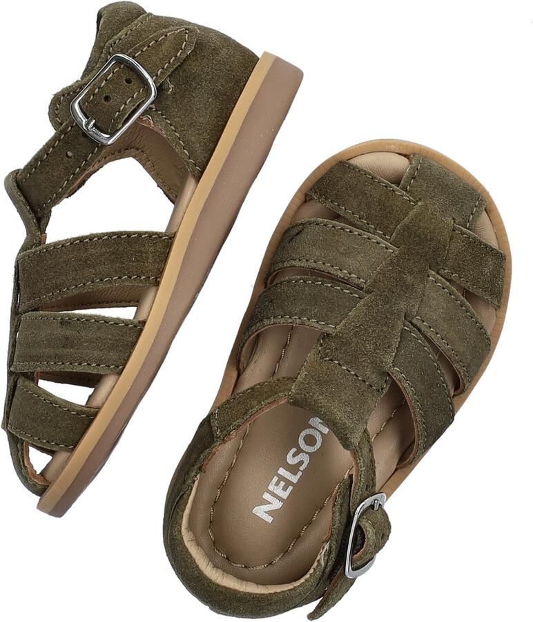 Nelson Kids suède sandalen kaki - Foto 5