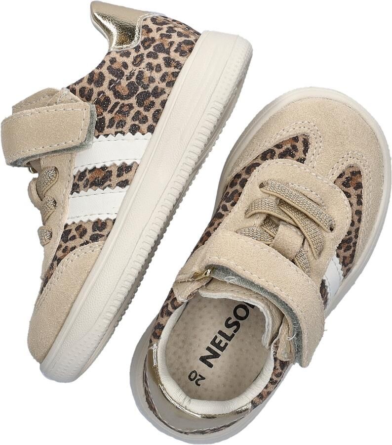 Nelson Kids suede sneakers beige panterprint - Foto 5
