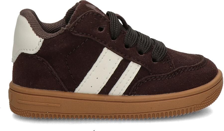 Nelson Kids suède sneakers bruin - Foto 4