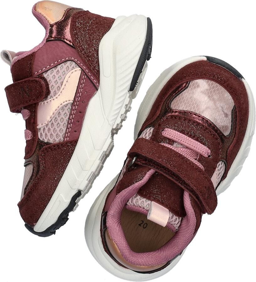 Nelson Kids imitatieleren sneakers bordeaux - Foto 5