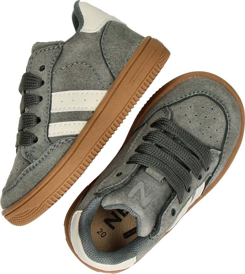 Nelson Kids suède sneakers grijs - Foto 4