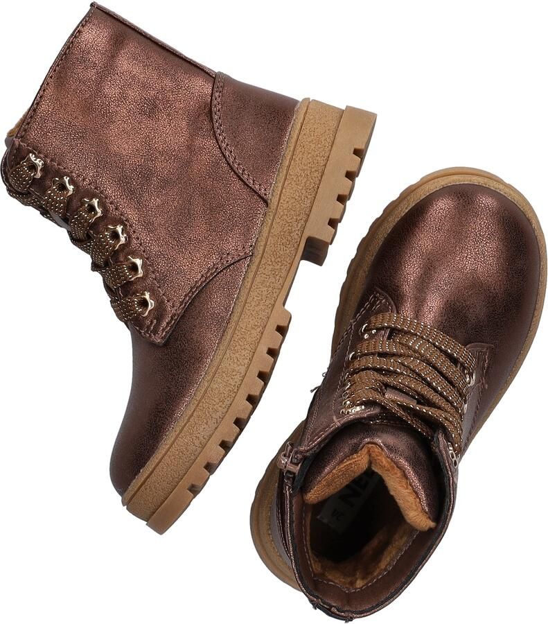 Nelson Kids enkelboots met profielzool brons - Foto 4
