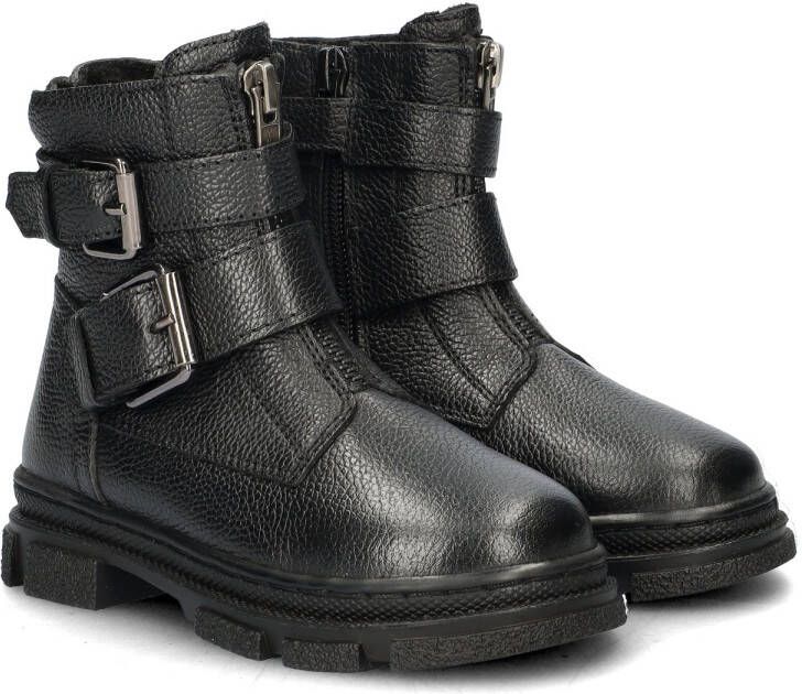 Nelson Kids leren bikerboots zwart - Foto 4
