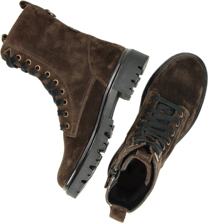 Nelson Kids suède enkelboots met profielzool bruin - Foto 5