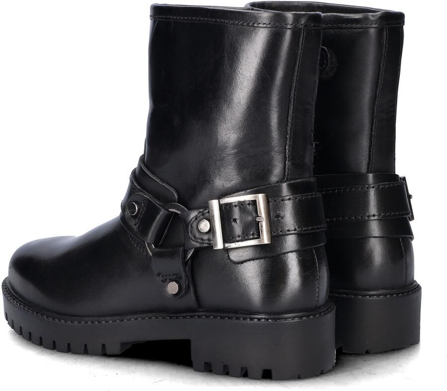 Nelson Kids leren bikerboots zwart Meisjes Leer Effen - Foto 2