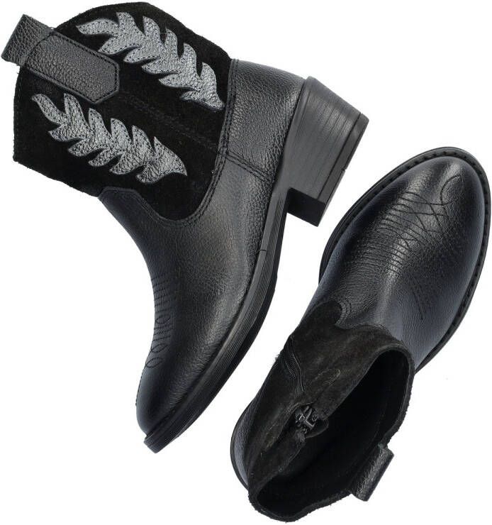 Nelson Kids leren cowboylaarzen zwart - Foto 4