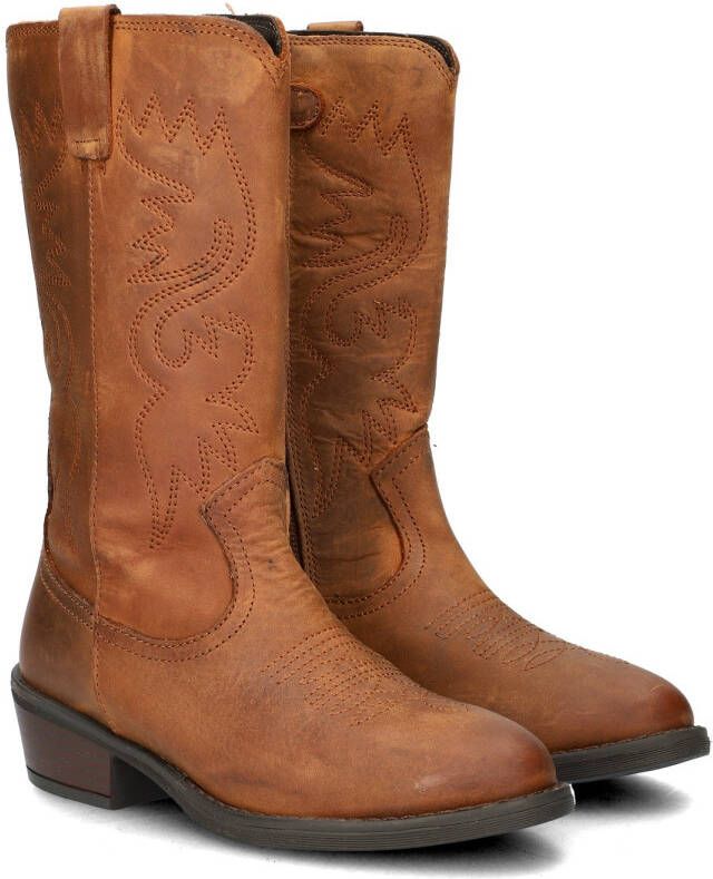 Nelson Kids leren cowboylaarzen cognac - Foto 4