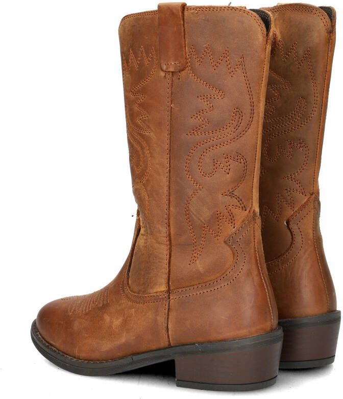 Nelson Kids leren cowboylaarzen cognac - Foto 3