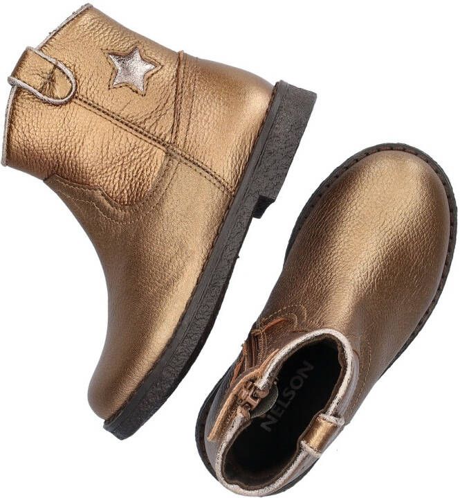 Nelson Kids leren enkellaarzen brons - Foto 3