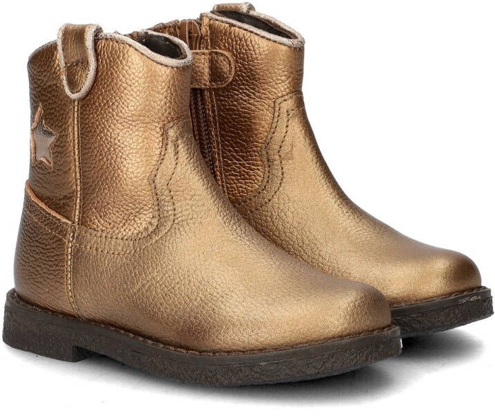 Nelson Kids leren enkellaarzen brons - Foto 4