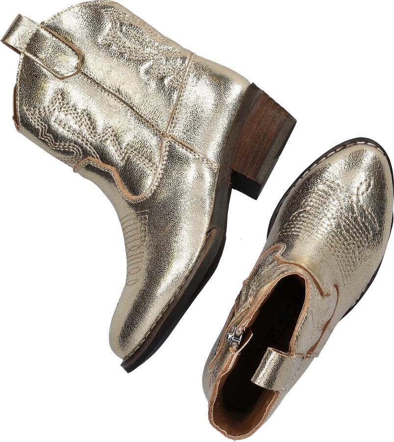 Nelson Kids leren cowboylaarzen goud Meisjes Leer Effen 28 - Foto 4