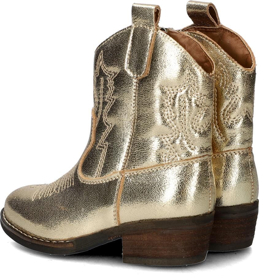 Nelson Kids leren cowboylaarzen goud Meisjes Leer Effen 28 - Foto 2