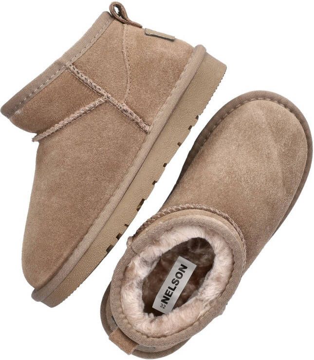 Nelson Kids suède enkelboots taupe