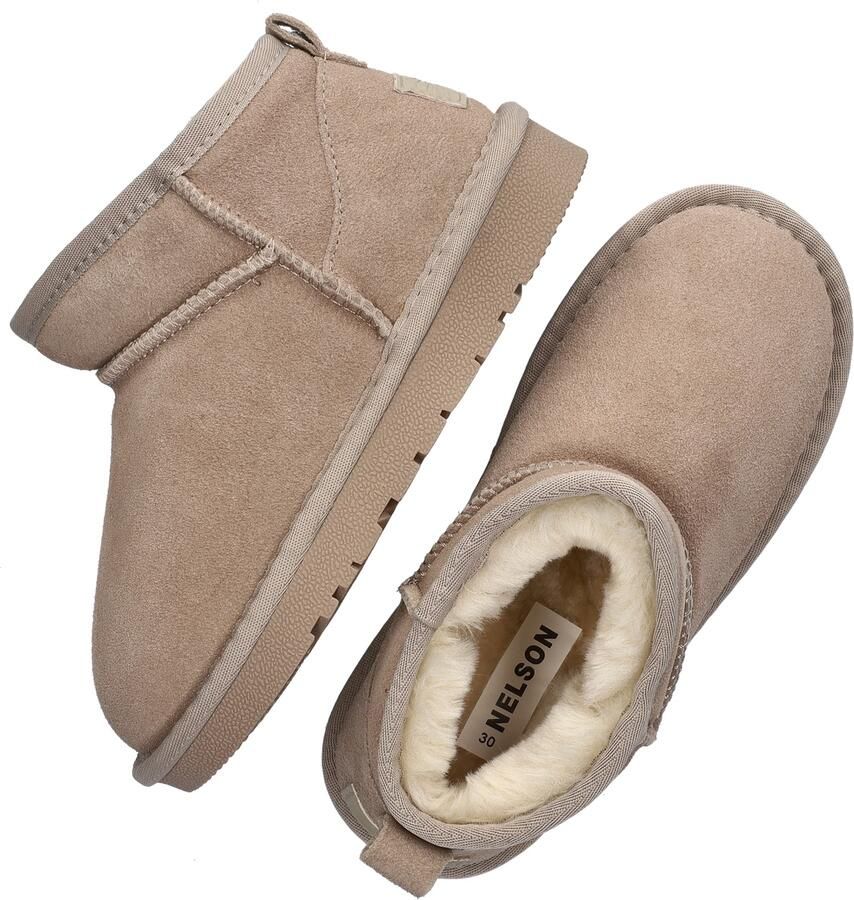 Nelson Kids gevoerde suède enkelboots beige - Foto 3