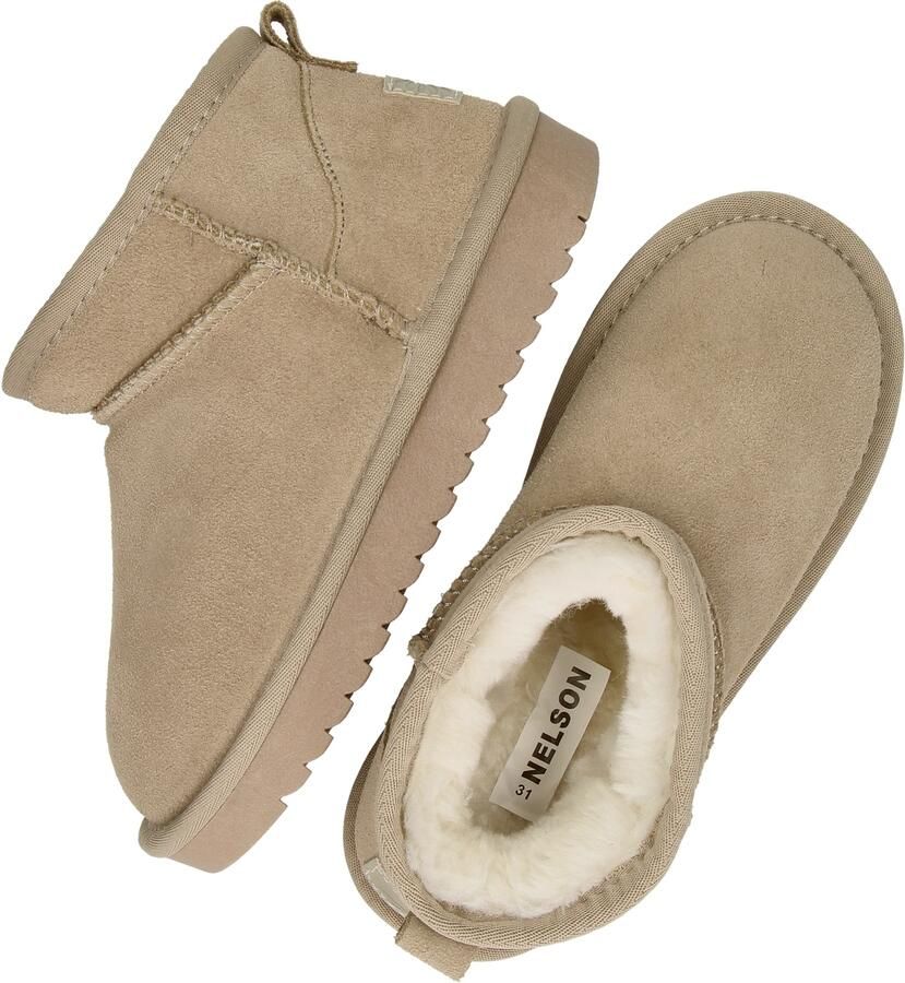 Nelson Kids gevoerde suède enkelboots beige - Foto 4