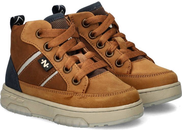 Nelson Kids leren sneakers cognac - Foto 2