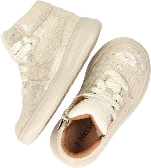 Nelson Kids suède sneakers goud Meisjes Suede 26 - Foto 4
