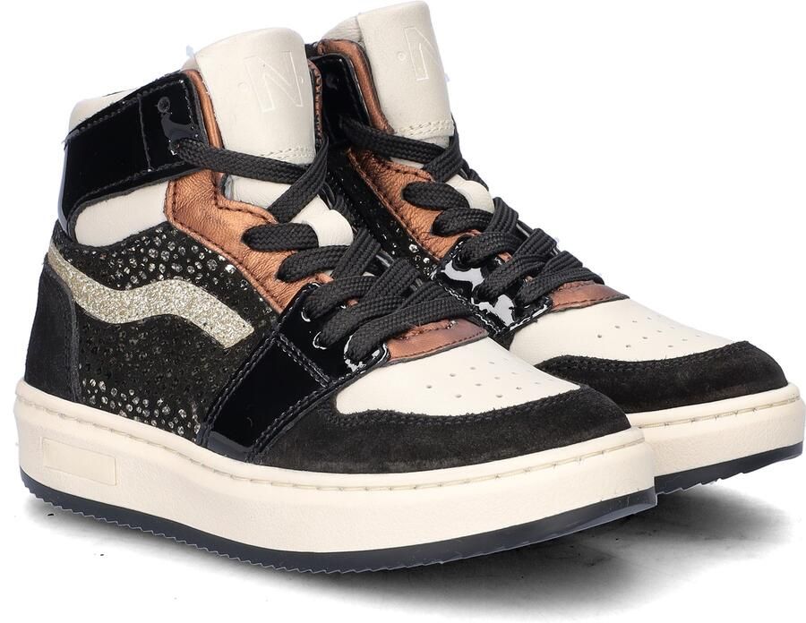 Nelson Kids leren sneakers zwart multi - Foto 6