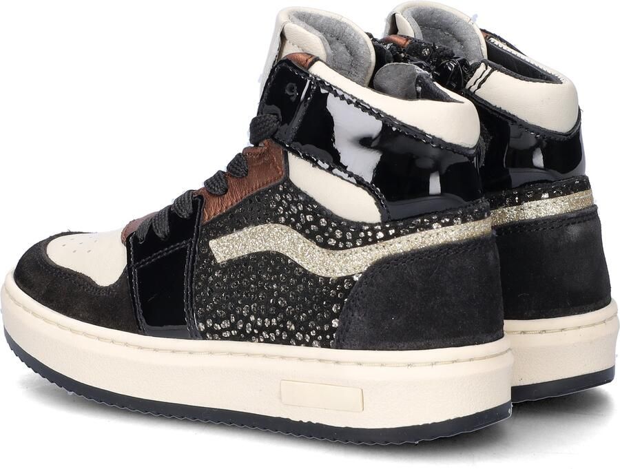 Nelson Kids leren sneakers zwart multi - Foto 7