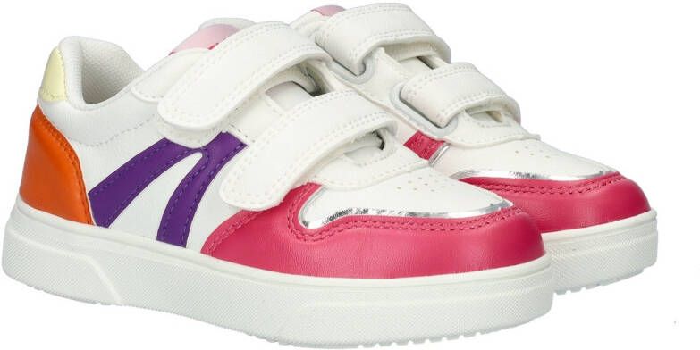 Nelson Kids sneakers wit oranje roze Meisjes Imitatieleer Meerkleurig 35 - Foto 5