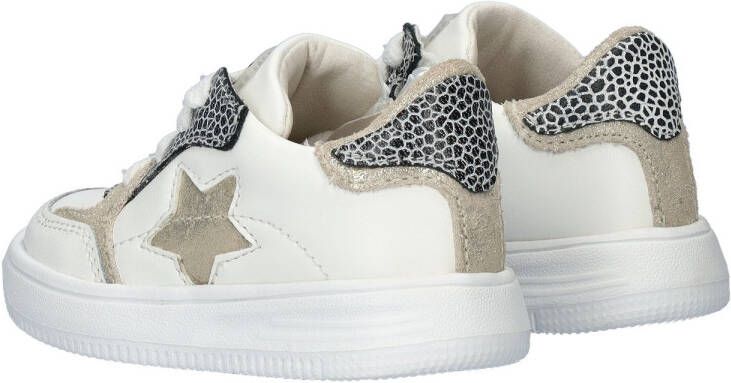 Nelson Kids leren sneakers wit Beige Meisjes Leer Meerkleurig 26 - Foto 5
