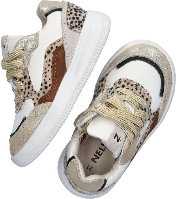 Nelson Kids sneakers beige wit Meisjes Imitatieleer 26 - Foto 2