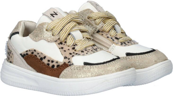 Nelson Kids sneakers beige wit Meisjes Imitatieleer 26 - Foto 3