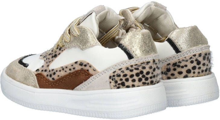 Nelson Kids sneakers beige wit Meisjes Imitatieleer 26 - Foto 4