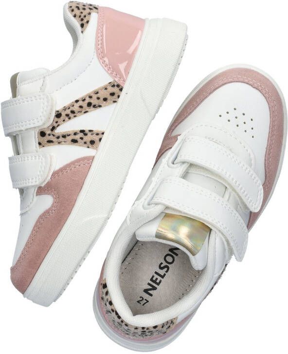 Nelson Kids sneakers wit roze Meisjes Imitatieleer Meerkleurig 30 - Foto 2