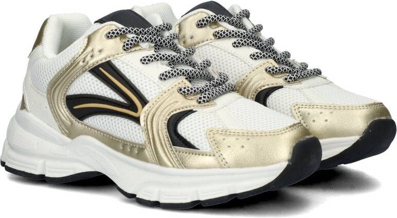 Nelson Kids chunky sneakers wit goud Meisjes Nylon Meerkleurig 38 - Foto 5