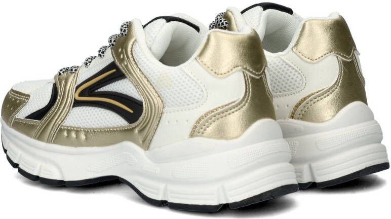 Nelson Kids chunky sneakers wit goud Meisjes Nylon Meerkleurig 38 - Foto 4