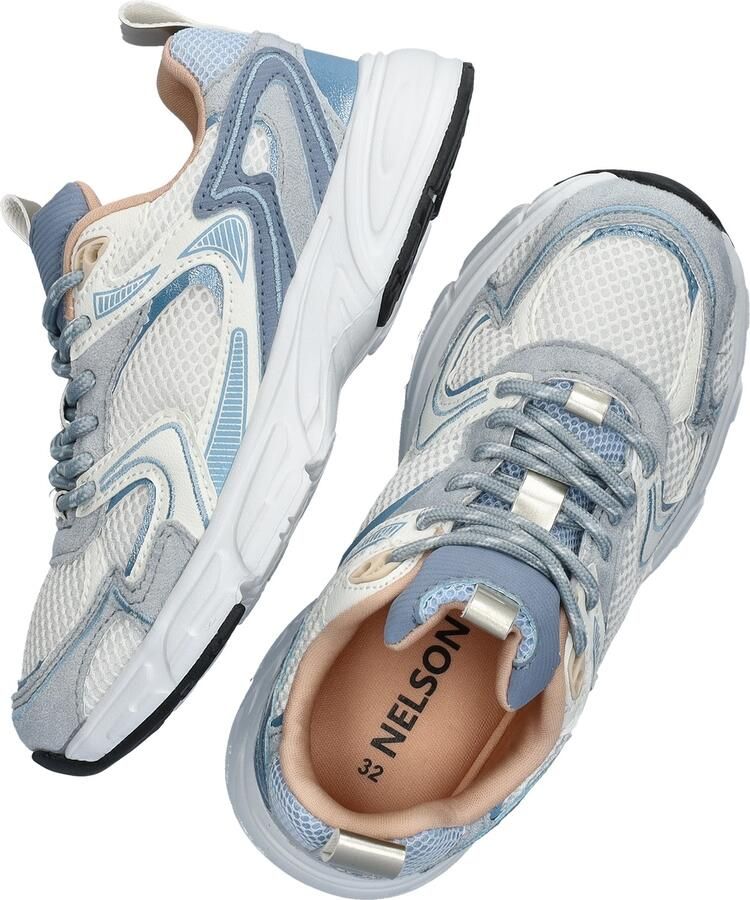 Nelson Kids sneakers wit blauw - Foto 4