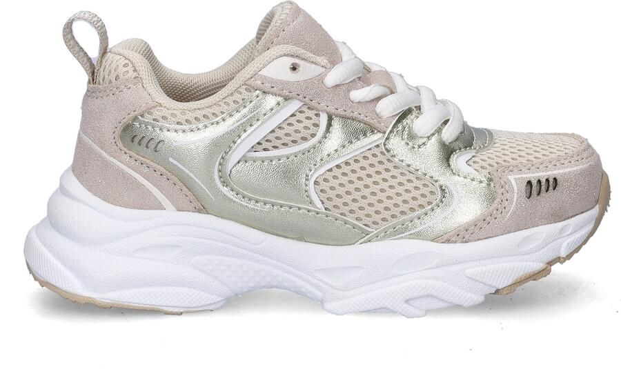 Nelson Kids chunky sneakers beige goud - Foto 4
