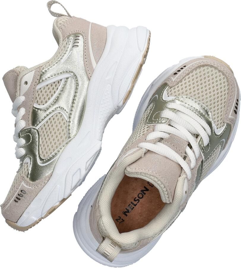 Nelson Kids chunky sneakers beige goud - Foto 5