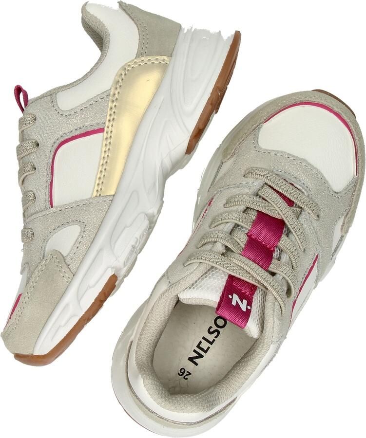 Nelson Kids sneakers beige roze - Foto 5