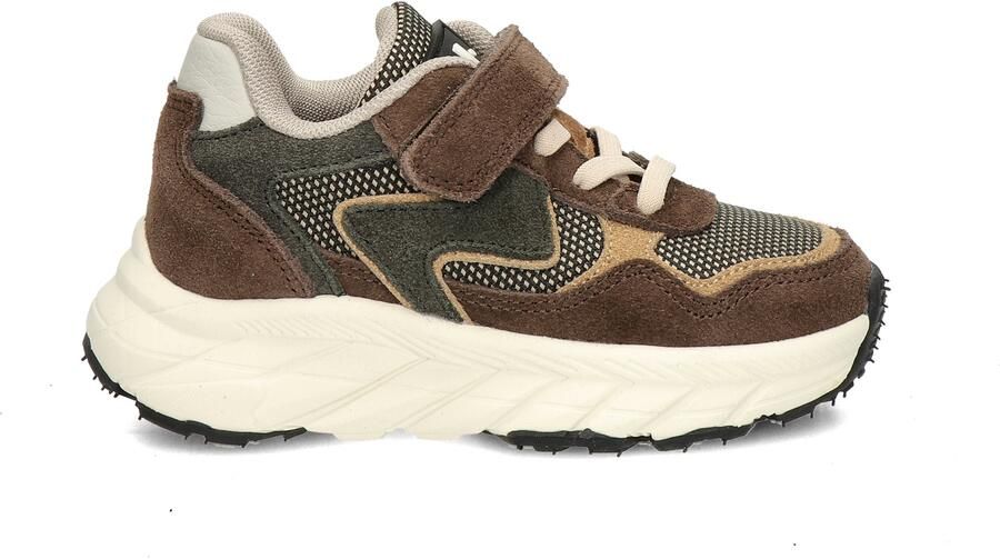 Nelson Kids chunky suède sneakers bruin - Foto 4