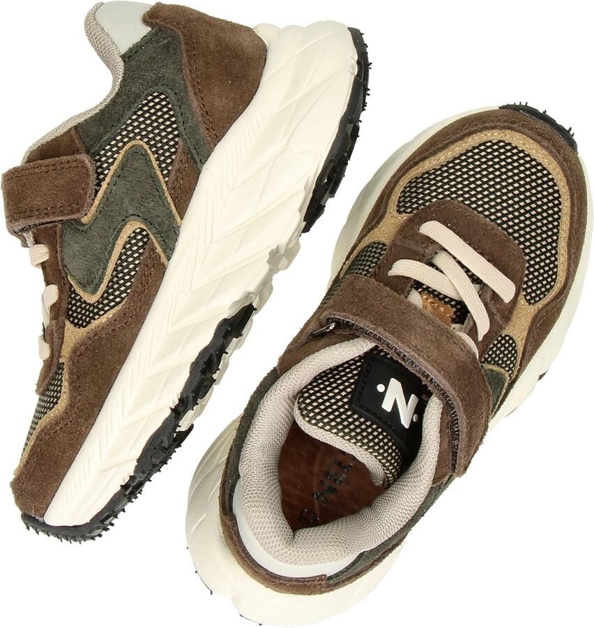 Nelson Kids chunky suède sneakers bruin - Foto 5
