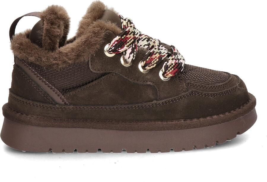 Nelson Kids suède sneakers bruin - Foto 4