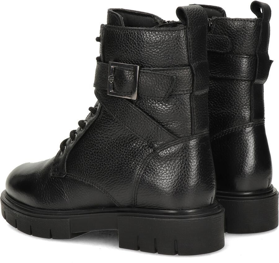 Nelson Kids leren veterboots zwart Meisjes Leer Effen 36 - Foto 3